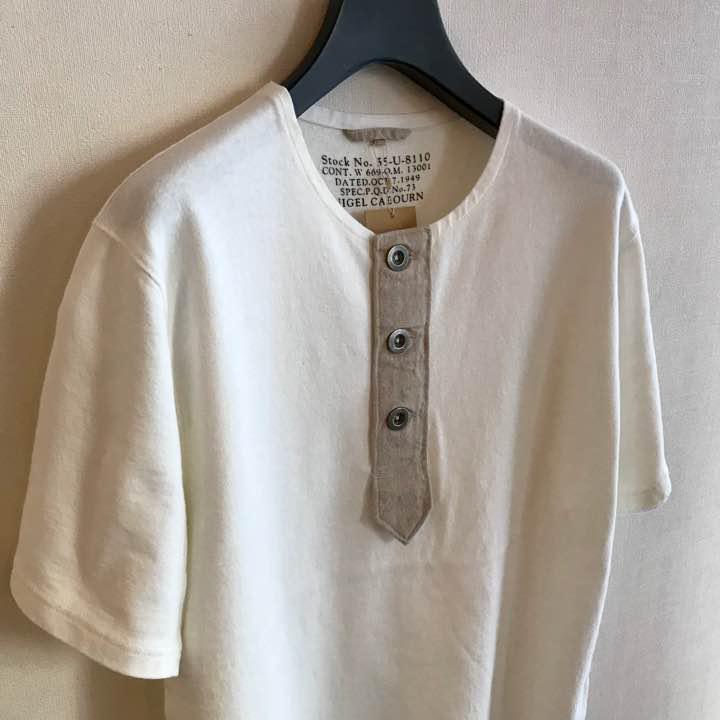 豊富な商品から 新品 Nigel T HENLEY BIG ケーボン ナイジェル Cabourn Tシャツ(半袖+袖なし)