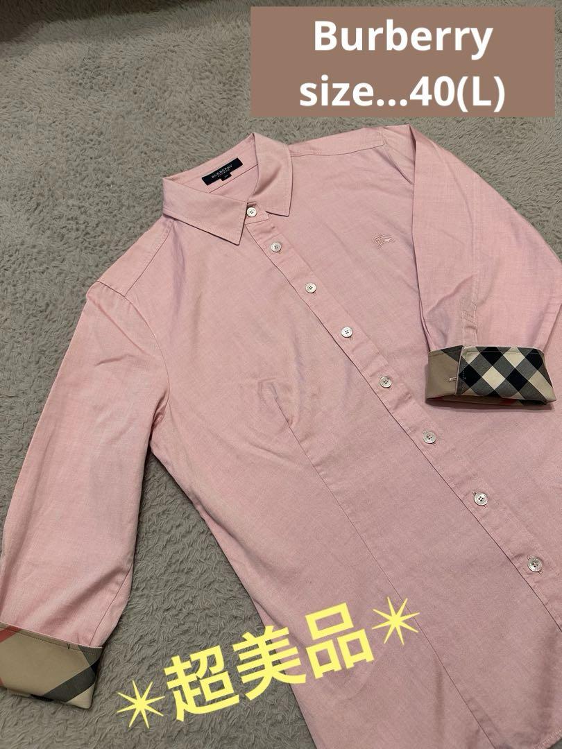✴︎超美品✴︎ Burberry レディース 40 L ノバチェック シャツ