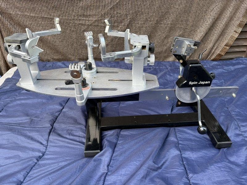スピンジャパン ストリングマシン 25SP ガット張り機やや傷や汚れあり