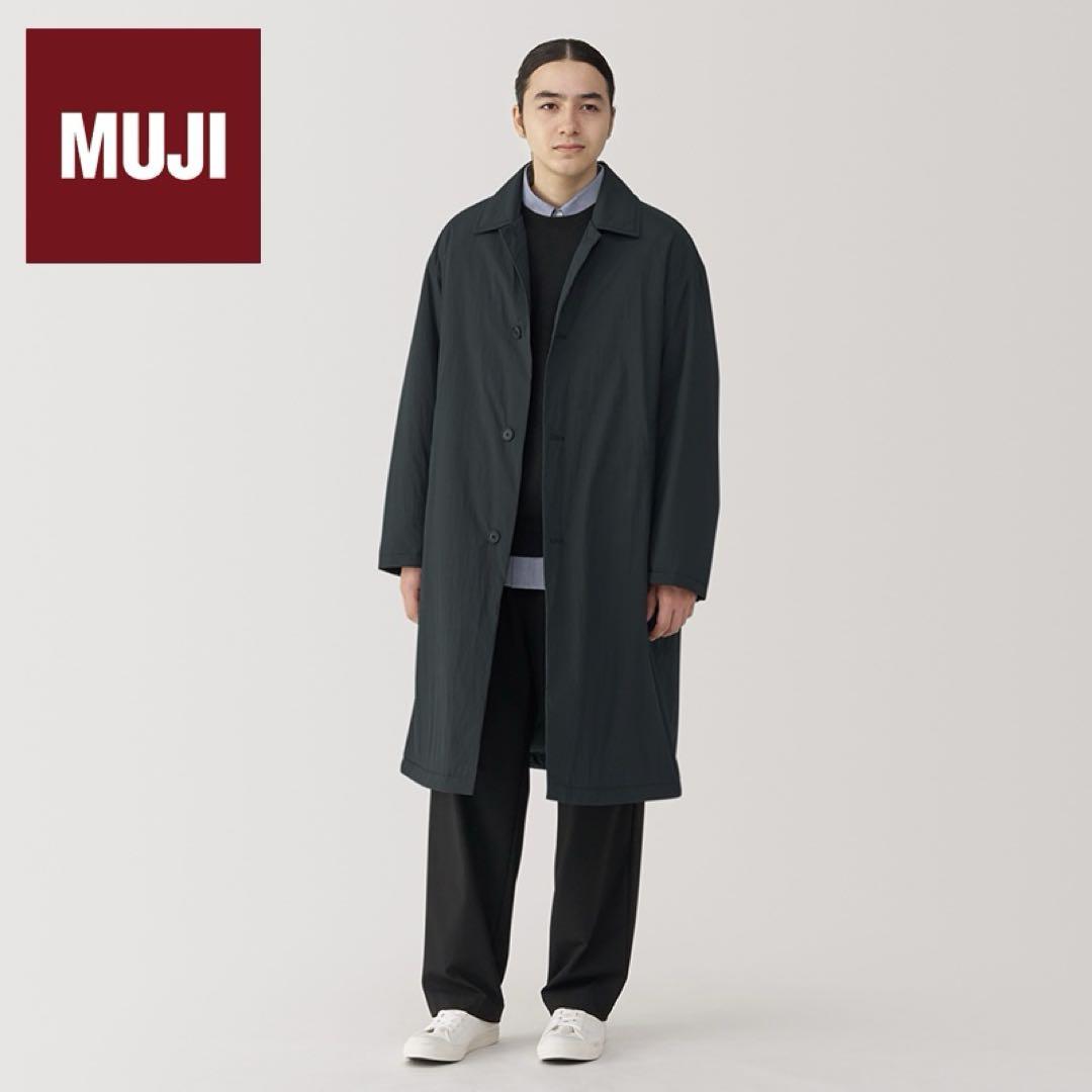 【再入荷！】 MUJI 無印良品 ステンカラーコート メルカリ - XL 洗える中わた ジャケット・アウター