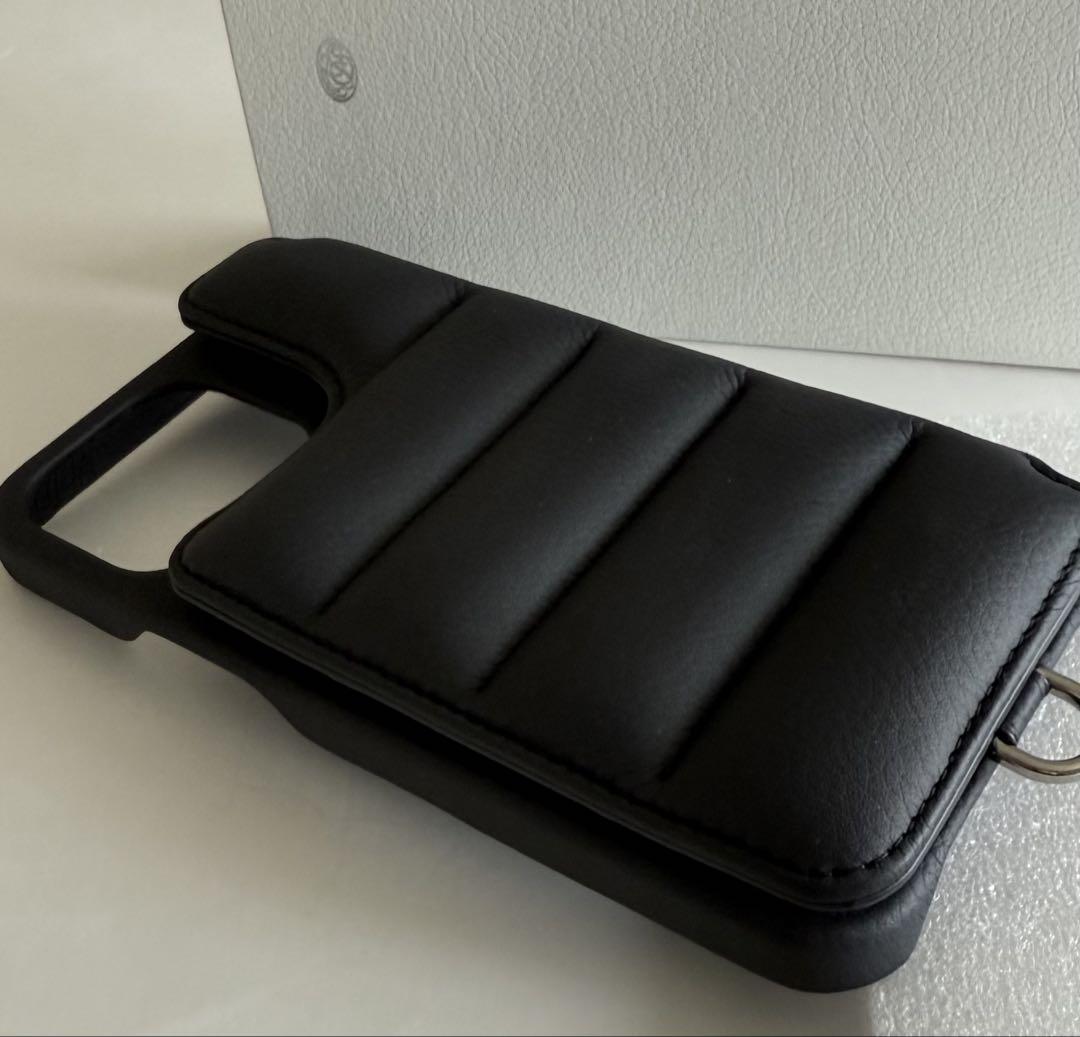 Demiurvo iPhone14ProMax 手帳型ケース 黒 カード収納