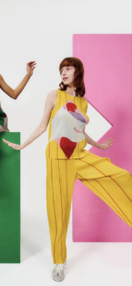 pleats please プリーツプリーズ 一乗ひかる コラボトプス PLEATS PLEASE ISSEY MIYAKE - PLEATS PLEASE ISSEY MIYAKE 一乗