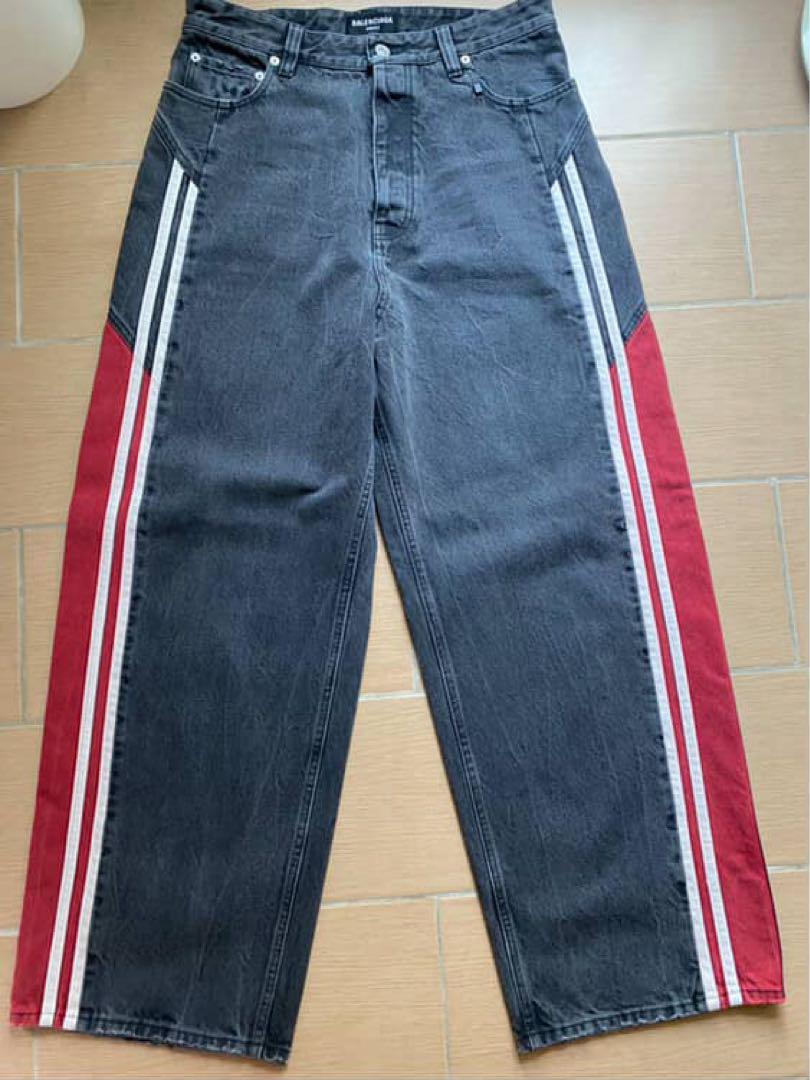 パンツ BALENCIAGA DENIM TRACK PANTS