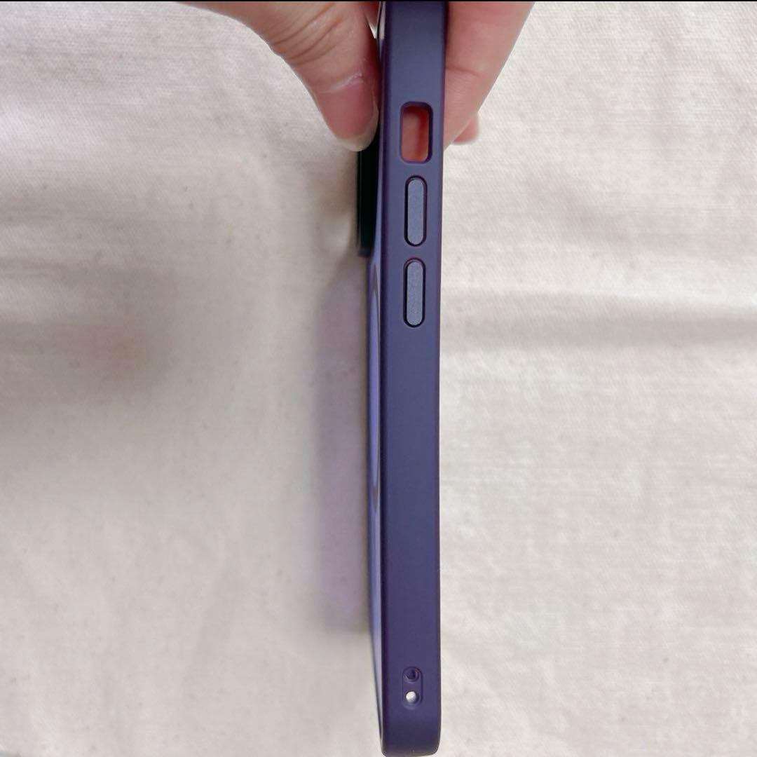 ☆iPhone14 Pro パープル 保護フィルム ケース MagSafe対応