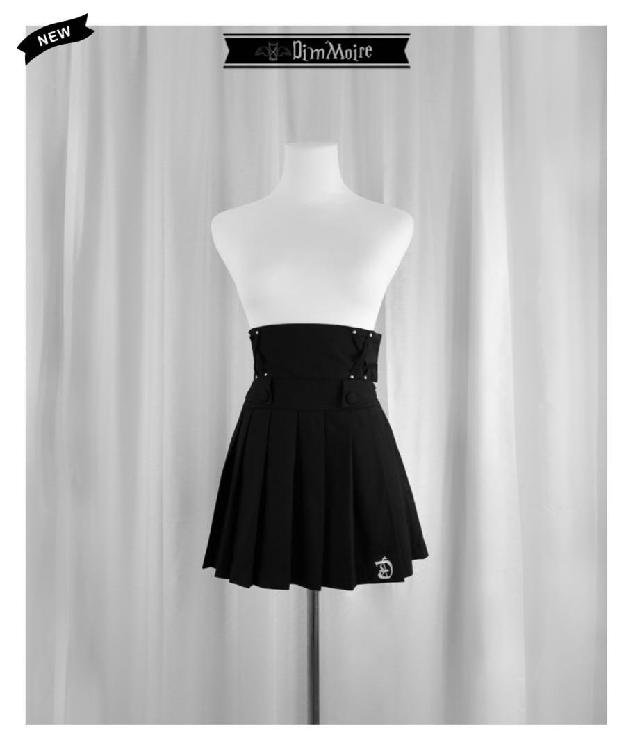 dimmoire デザインプリーツミニスカート【Black】 レディース dimmoire デザインプリーツミニスカート【Black】 レディース