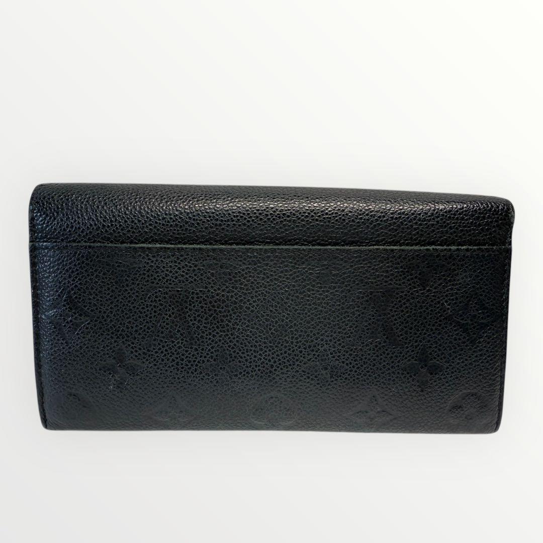 LOUISVUITTON 黒ポルトフォイユ・サラ 長財布 ジャンク品