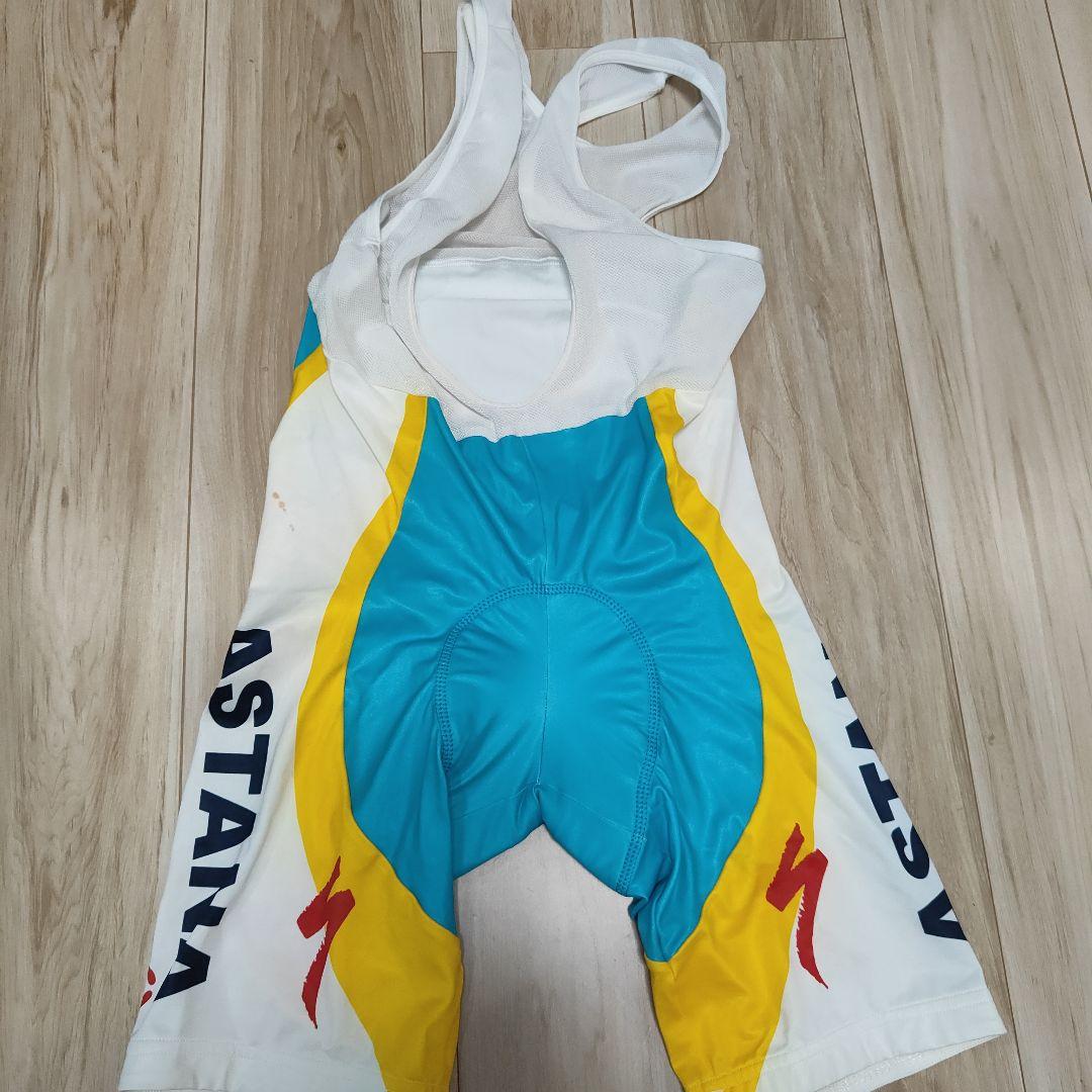 チームアスタナ　サイクルジャージ 上＋上下2セット Lサイズ