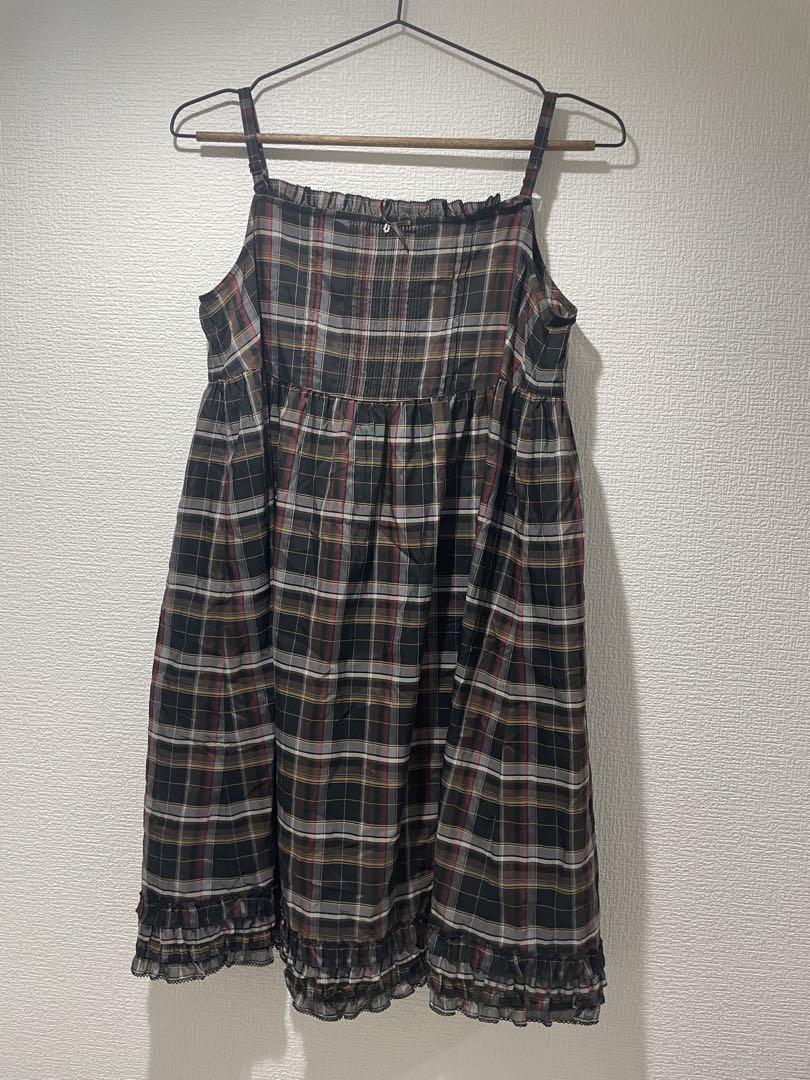 【美品】PINK HOUSE ノースリーブチェック柄チェニック