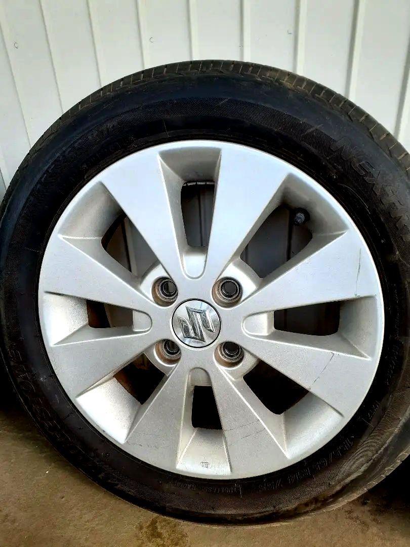 155/65r14 MH23ワゴンR 純正ホイール溝あり送料込み。