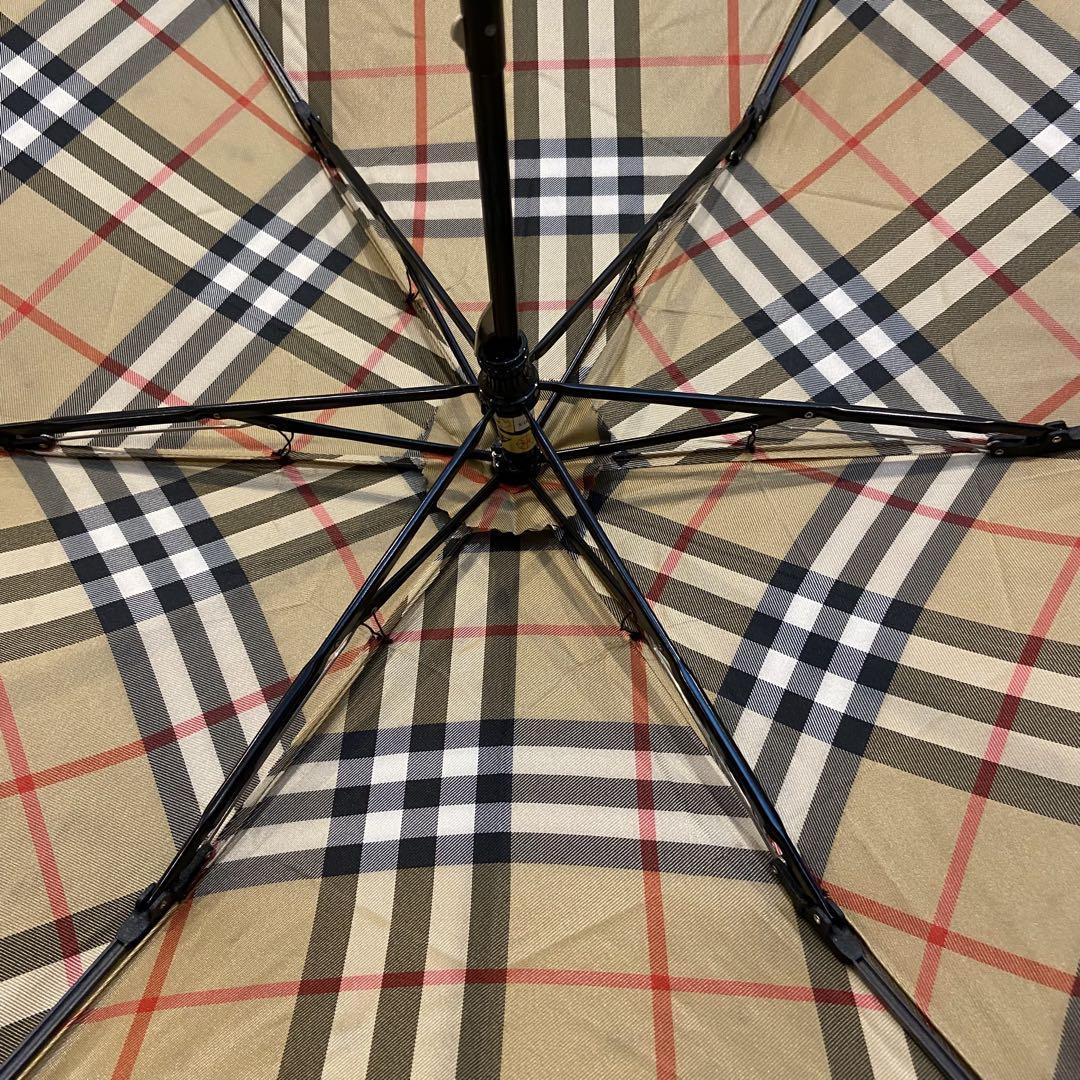 美品】 BURBERRY LONDON バーバリー ノバチェック 折り畳み傘