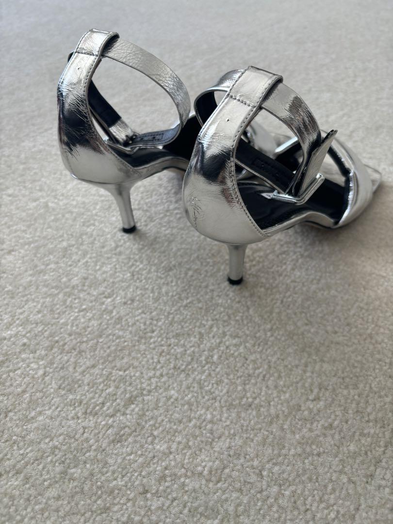 PIPPICIHIC アンクルベルトサンダル/シルバー/size 36 画像2