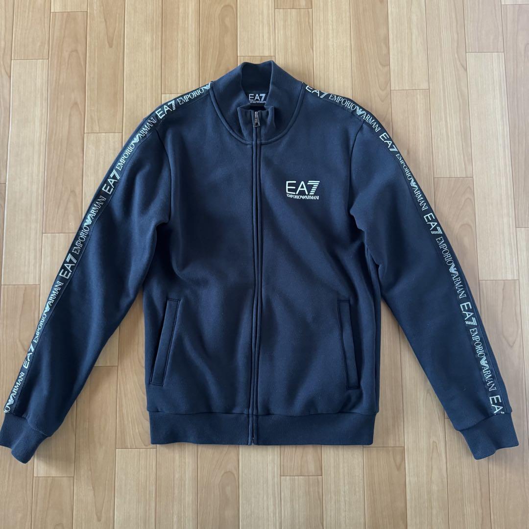 ARMANI EA7 ダークグレー ジップアップトレーナー