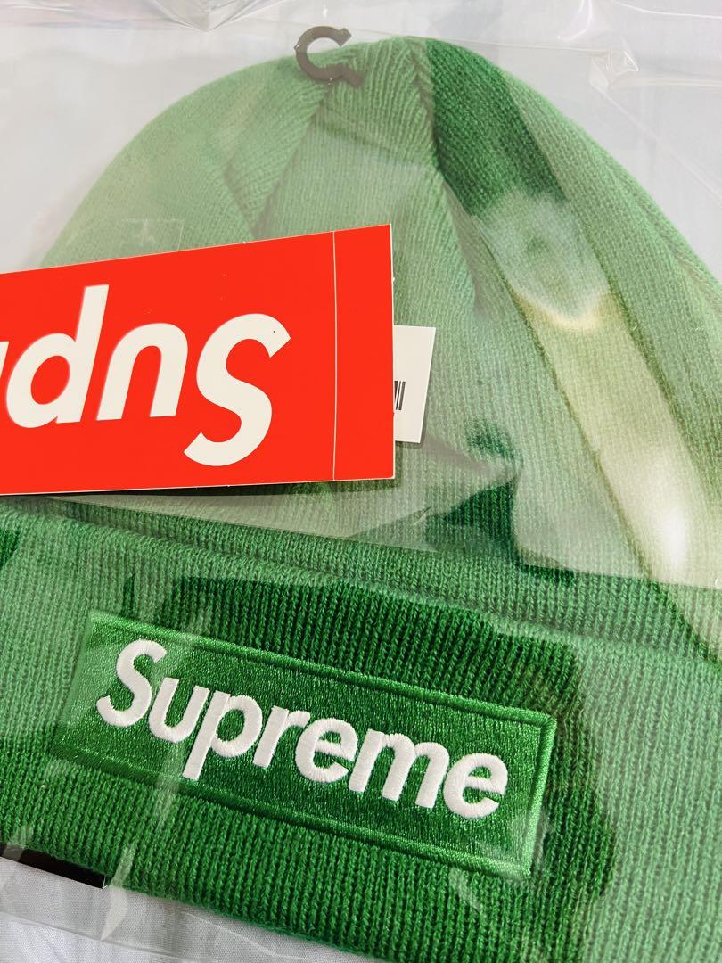 Supreme New Era Box Logo Beanie グリーン