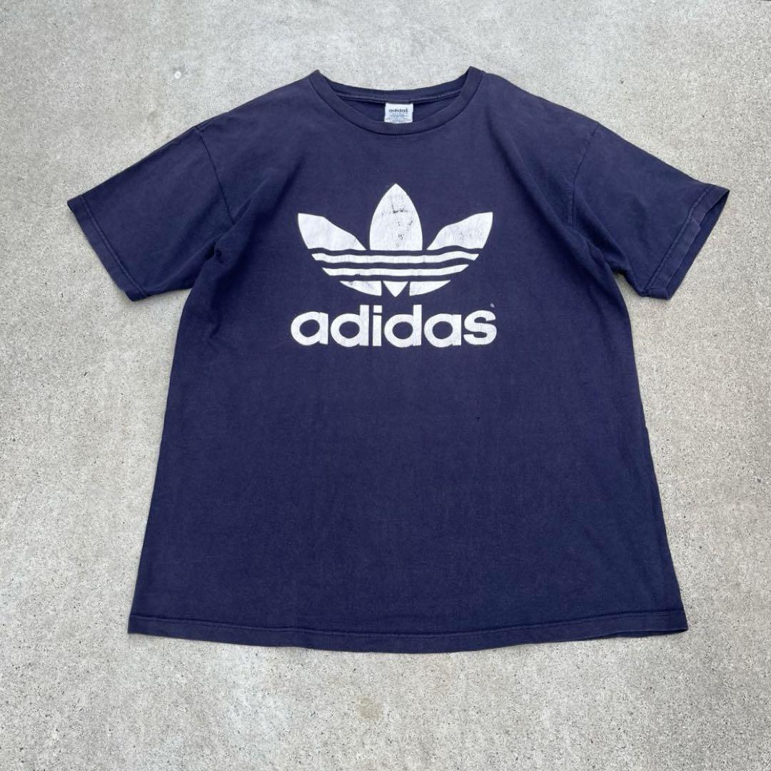 【希少】80s adidas Tシャツ トレフォイル vintage USA製 【希少】80s adidas Tシャツ トレフォイル vintage USA製