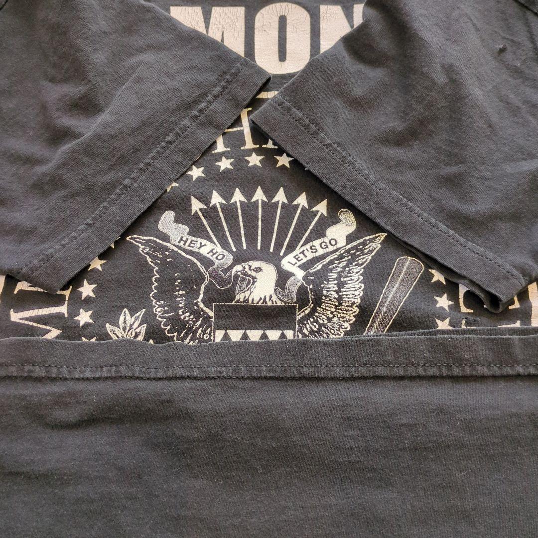 ちょい襤褸サンフェード　00sヴィンテージ　RAMONES　バンドTシャツ