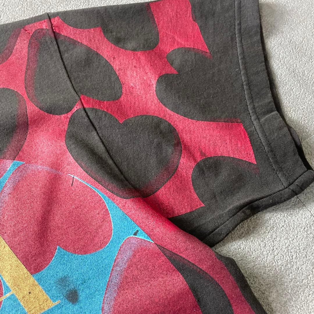 NIRVANA KurtCobain heart shape fade tee