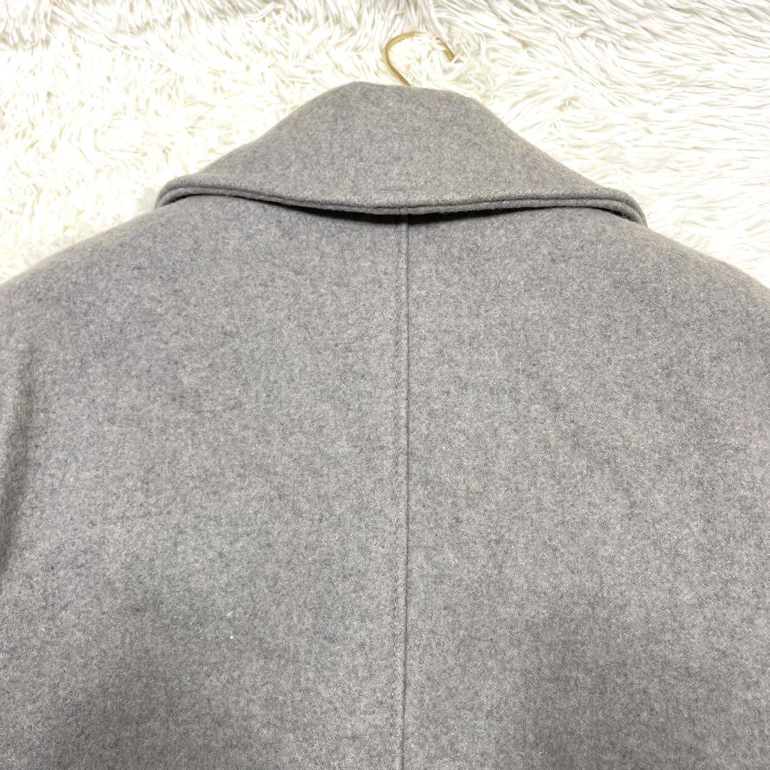 極美品　ショット　Pコート　ダブル　キルティング　アメリカ製　グレー　Lサイズ