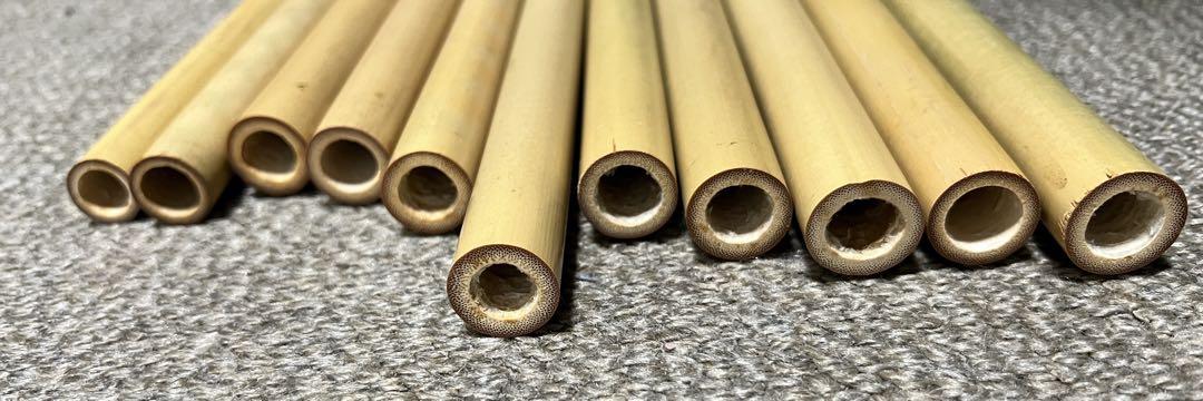 女竹　篠竹　竹材　篠笛　素材11本セット❽