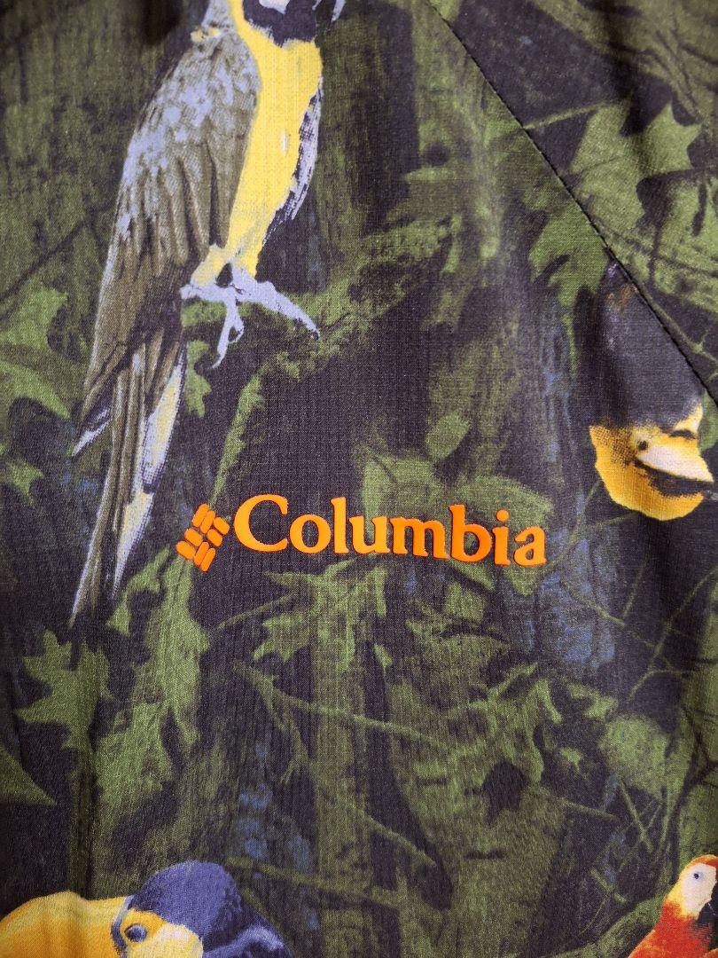 【値下げ】Columbia(コロンビア)　ナイロンジャケット　バード柄