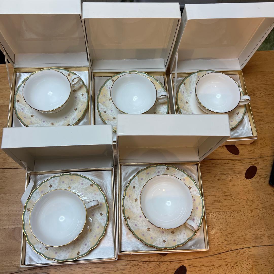 好きに ティーカップ ノリタケ 5客 セット セット 食器