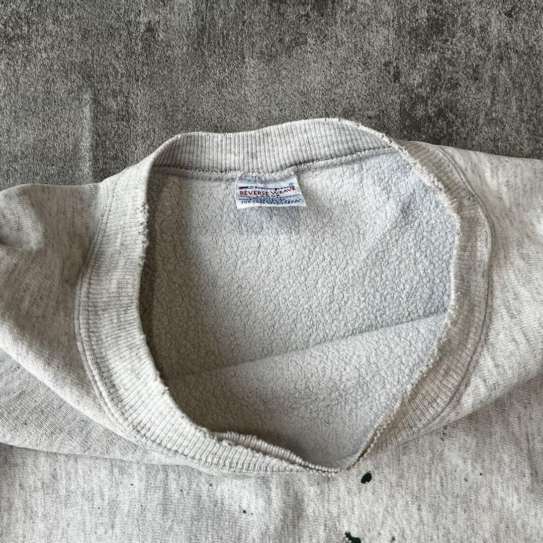 90s Champion リバースウィーブ 完全目無し usa製　刺繍タグ　L