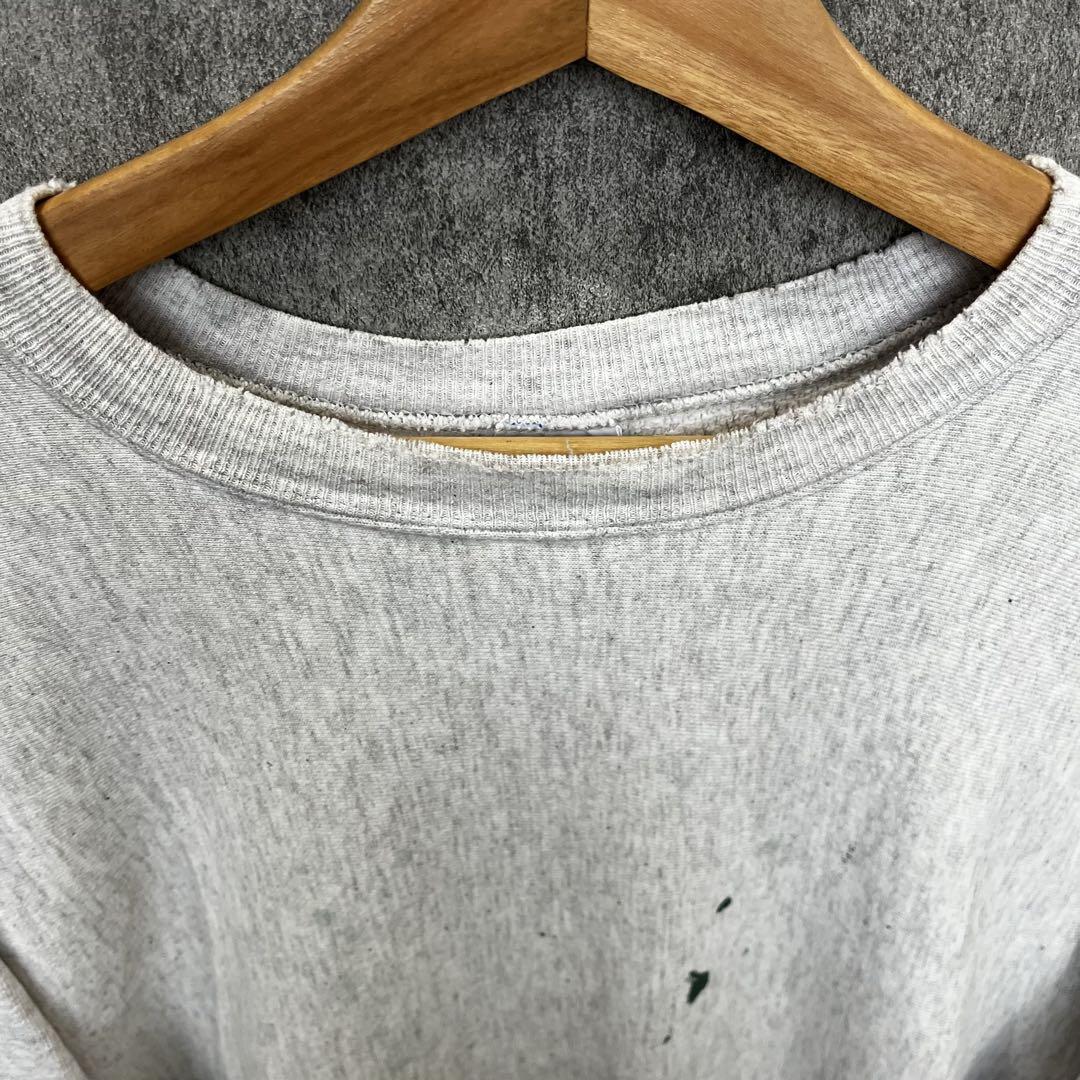 90s Champion リバースウィーブ 完全目無し usa製　刺繍タグ　L