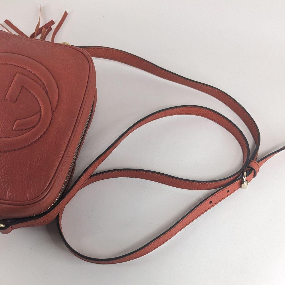 GUCCI グッチ ショルダーバッグ ソーホー タッセル レザー