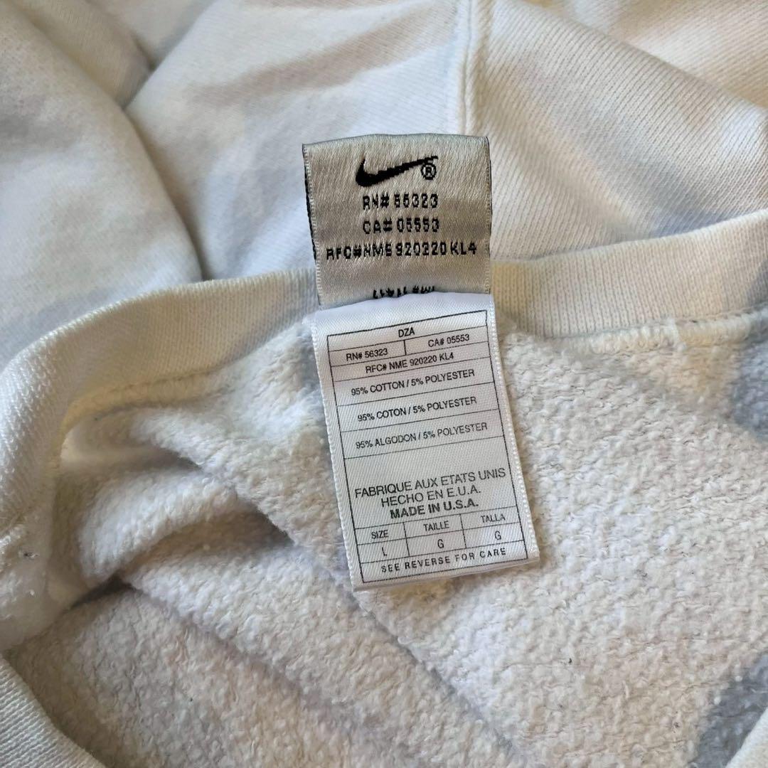 NIKE OLDNIKE スエット　USA製 ホワイト　XL トレーナー