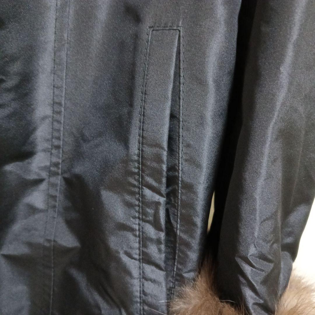 ジョセフィーヌ シルク×毛皮 トリミング 2way コート 黒 茶 ジョセフィーヌ シルク×毛皮 トリミング 2way コート 黒 茶