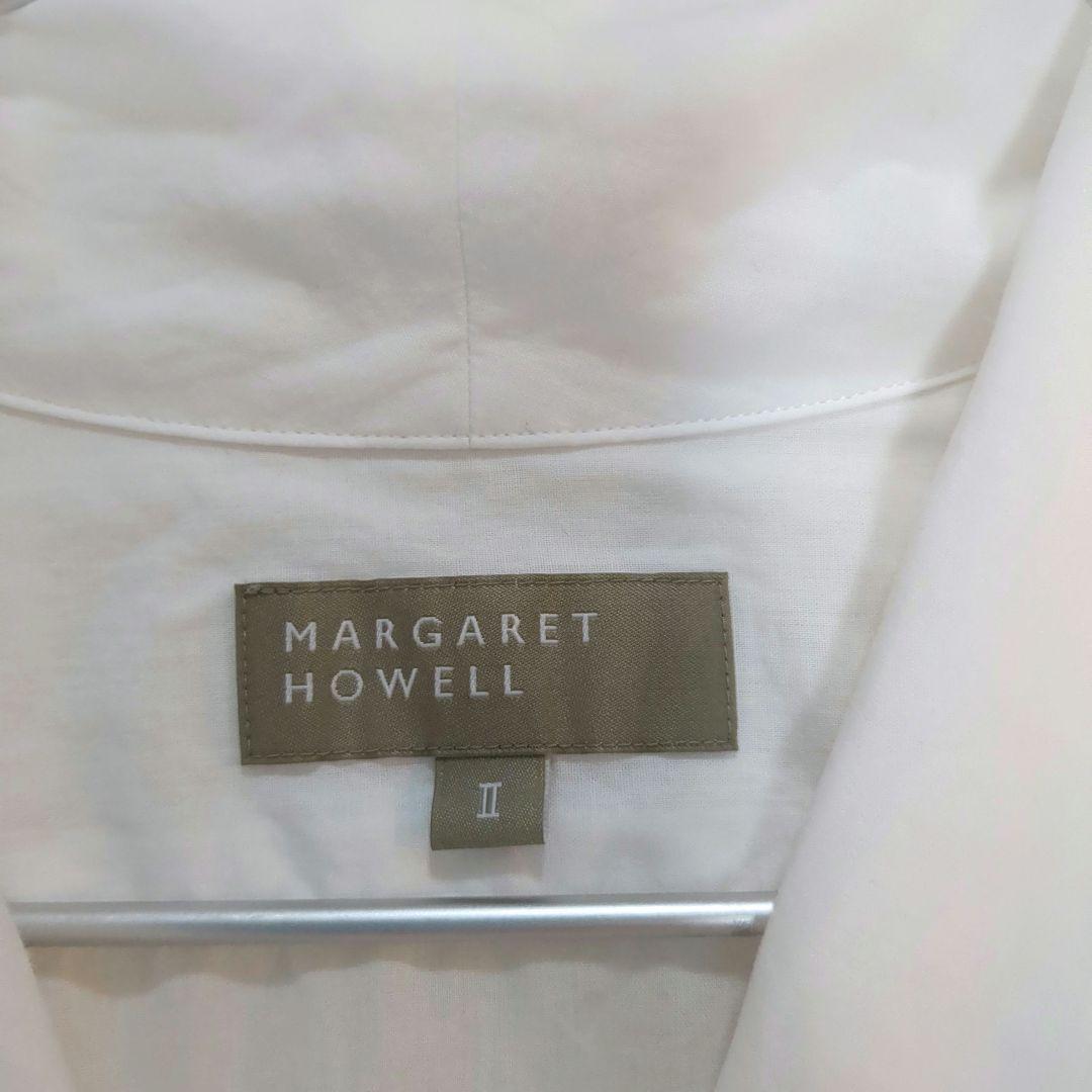 MARGARET HOWELL コットンシアーシャツ 20ss サイズⅡ 白
