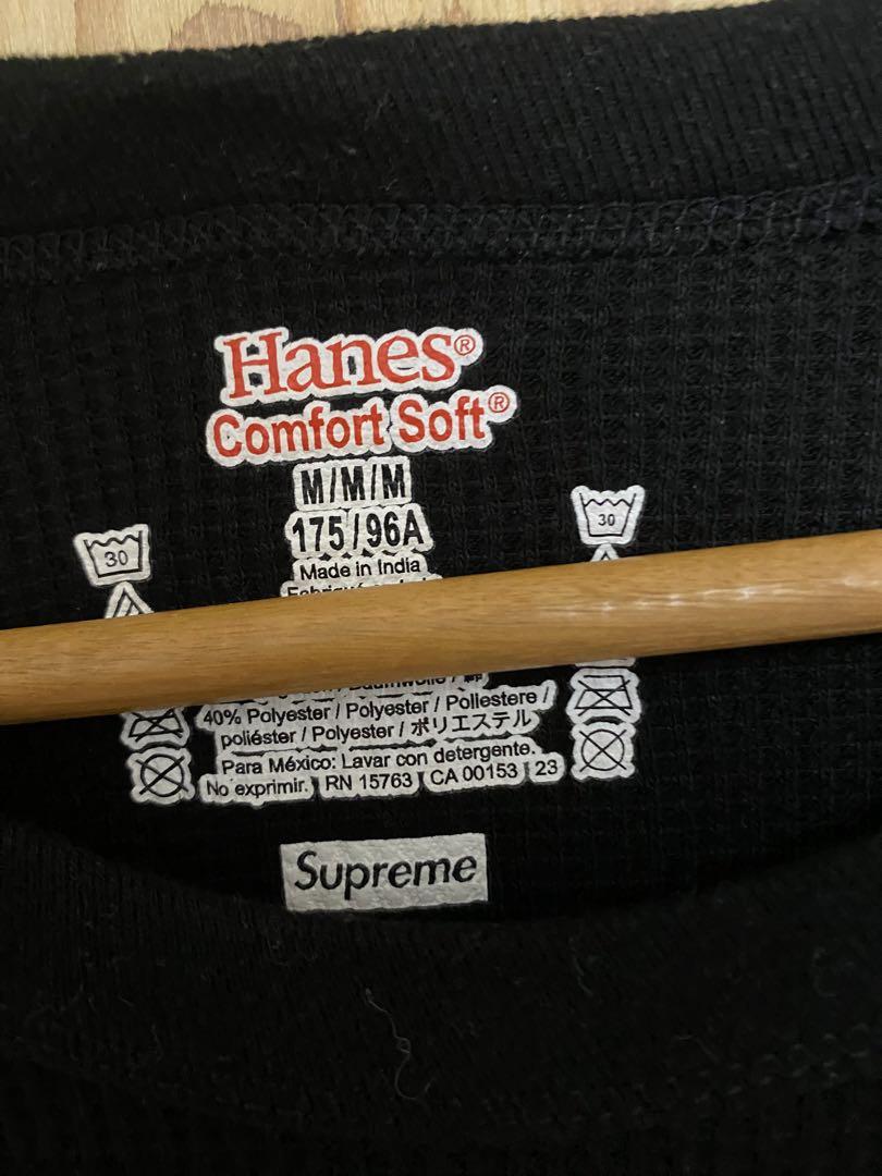 M Supreme Hanes Bones Thermal Crew ボーン