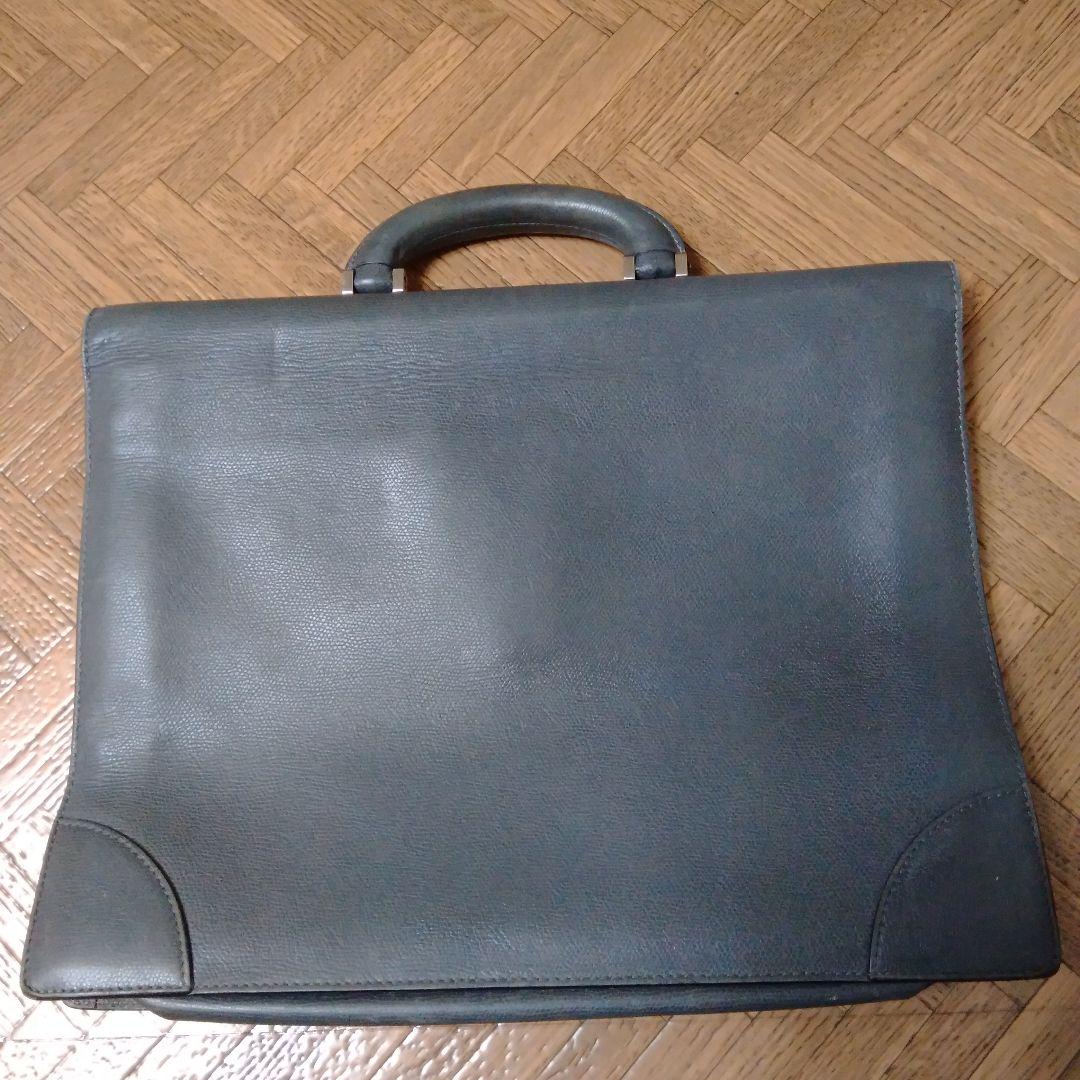 valextra ブリーフケース　レザー　ビジネス　バッグ　グレー　イタリア製