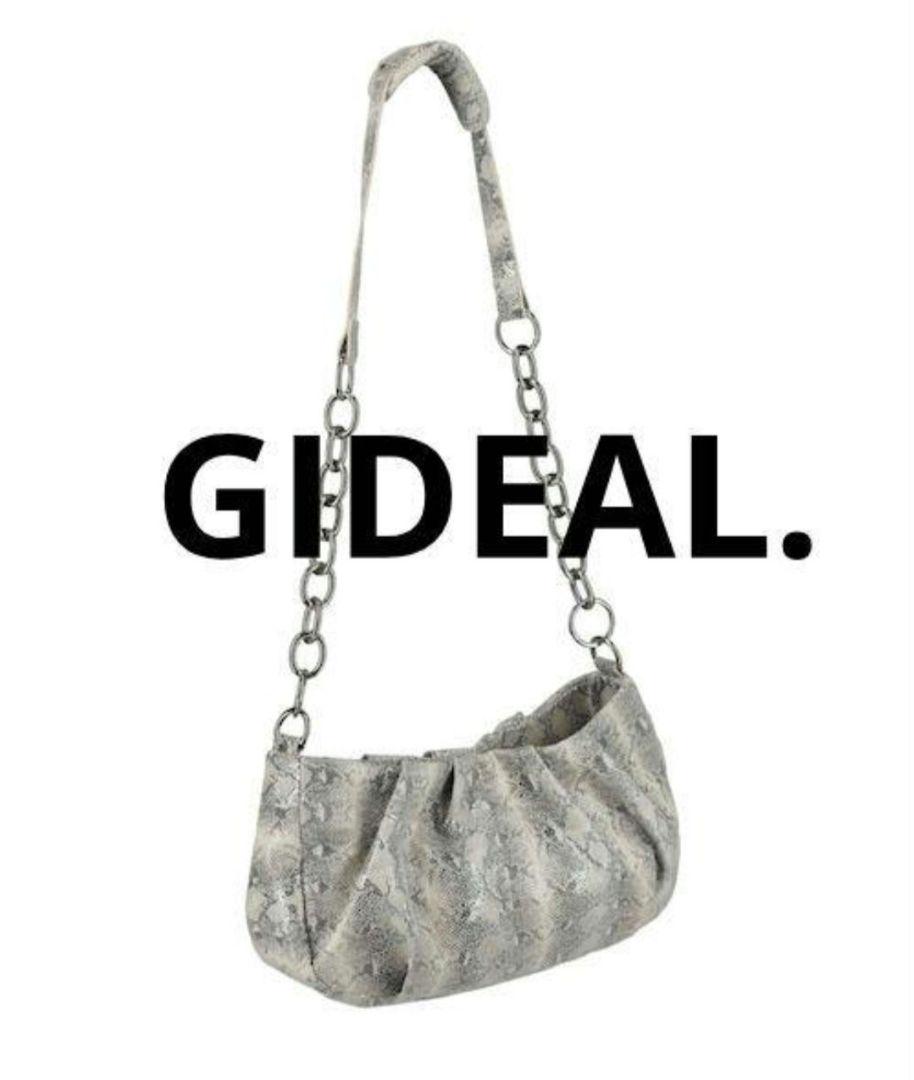 GIDEAL. chain shoulder mini bag【python】
