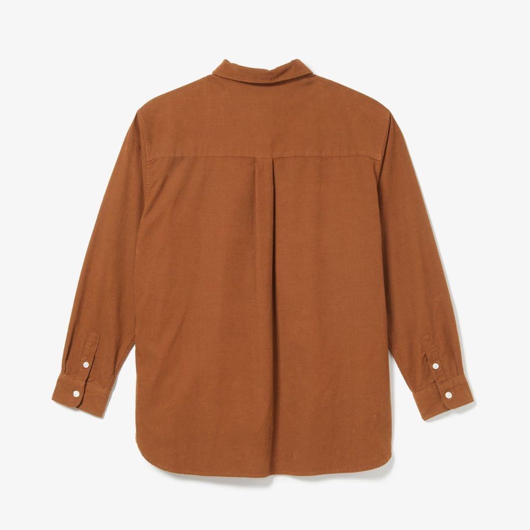 ⁑LACOSTE ウォッシュドコーデュロイシャツ ブラウン