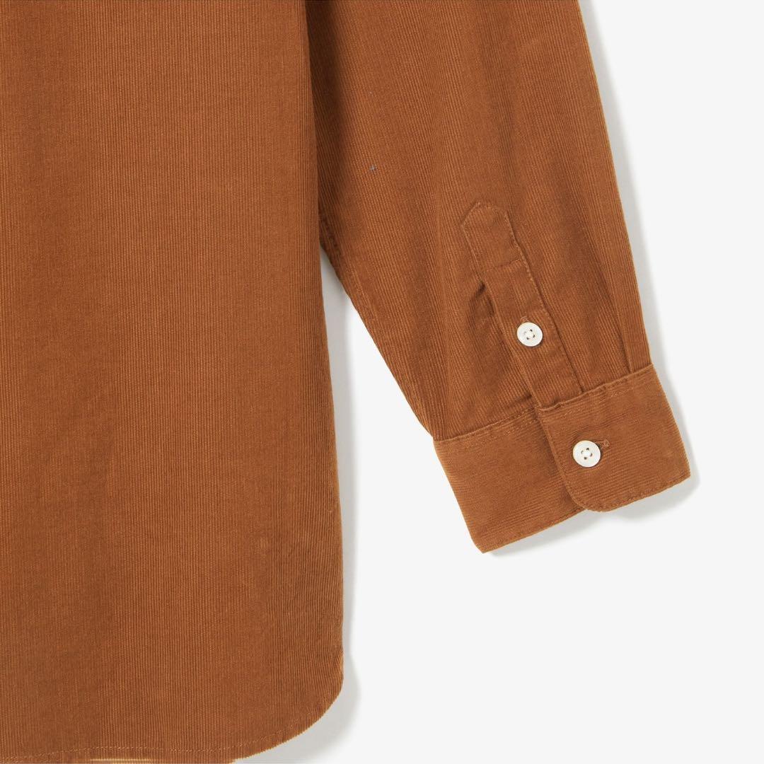 ⁑LACOSTE ウォッシュドコーデュロイシャツ ブラウン