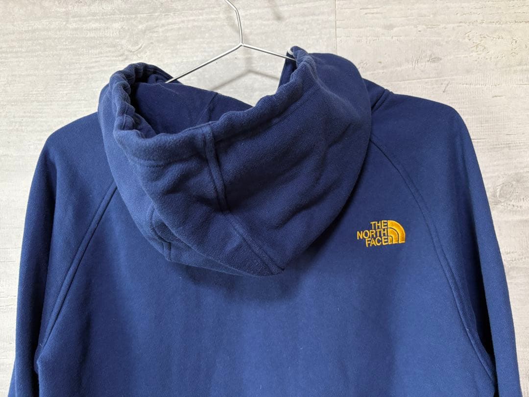 ノースフェイス サイズXL スエット パーカー ネイビー ロゴ パイル刺繍 ノースフェイス サイズXL スエット パーカー ネイビー ロゴ パイル刺繍