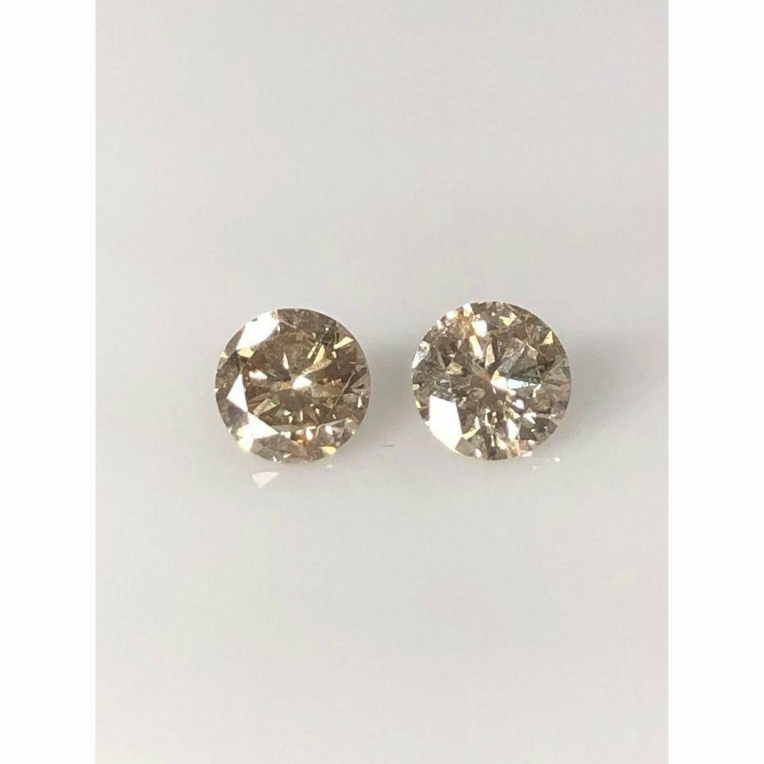 K18 天然ダイヤモンドピアス計1.0ct ほんのりブラウン系 - メルカリ