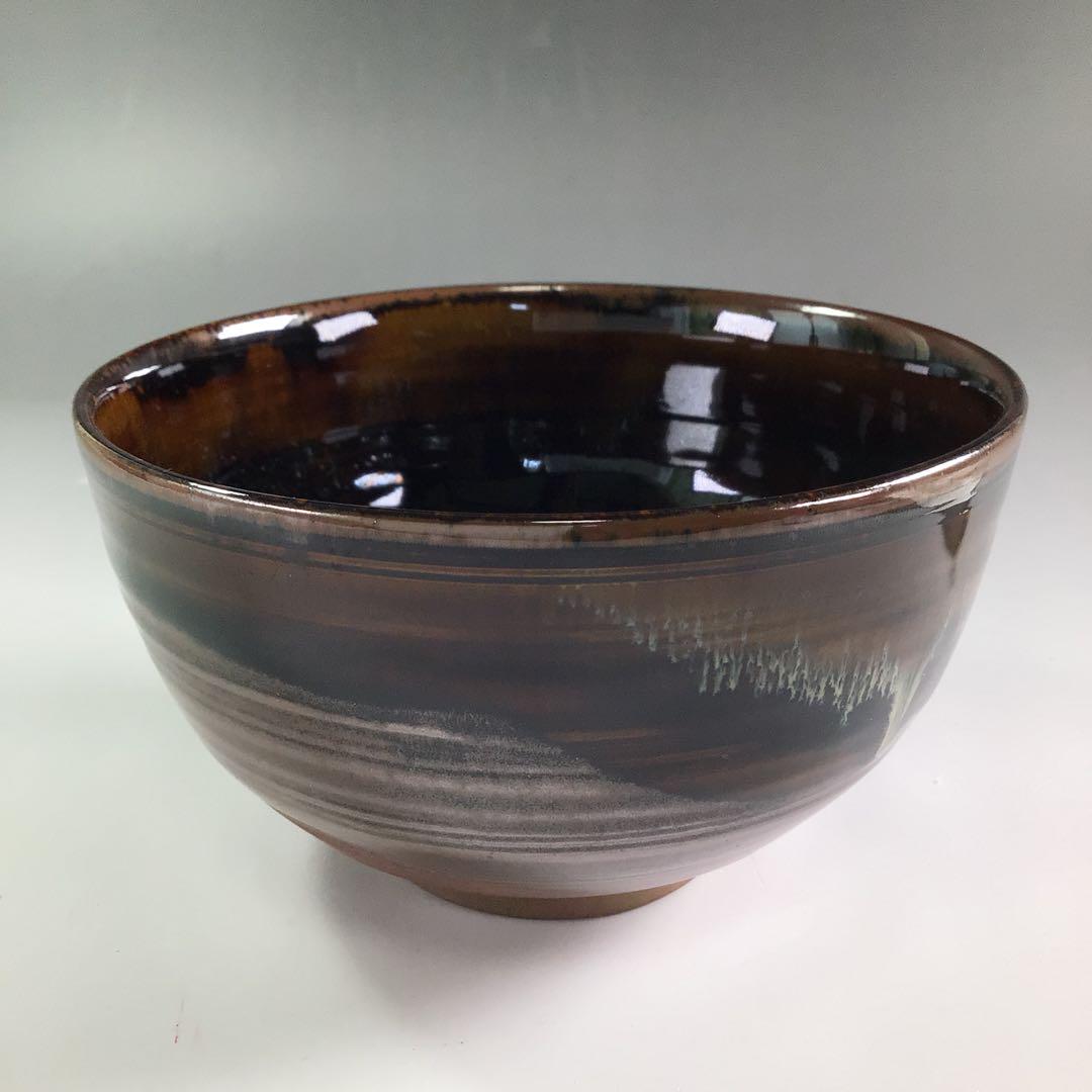 Ｐ９３４　茶碗　『高取焼』『十二代　高取八山造』　抹茶碗　共箱　茶道具