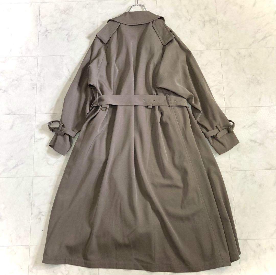美品 AURALEE WOOL MAX GABARDINE ビッグトレンチコート