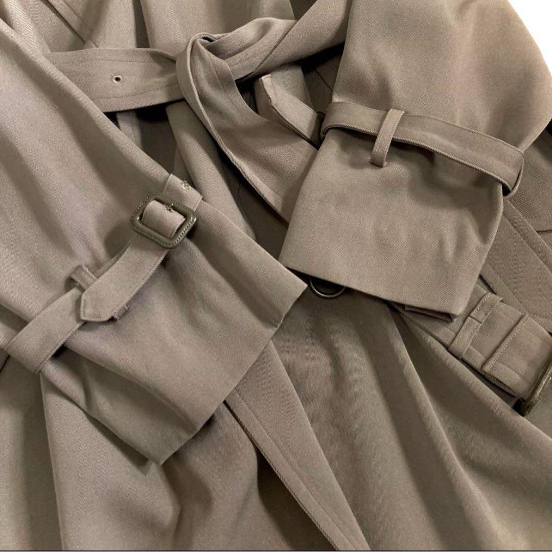 美品 AURALEE WOOL MAX GABARDINE ビッグトレンチコート
