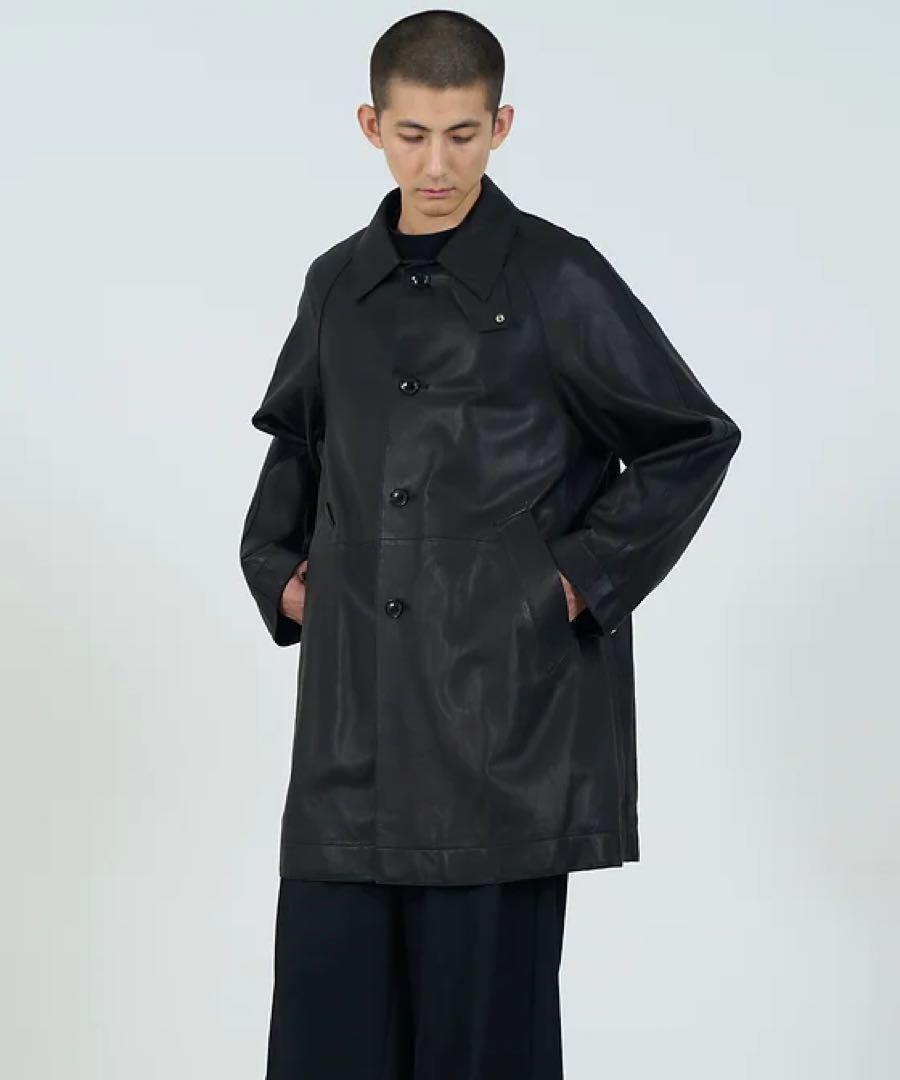 【YOKE】Cut-Off Leather Car Coat