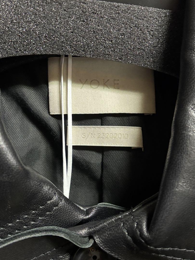 【YOKE】Cut-Off Leather Car Coat