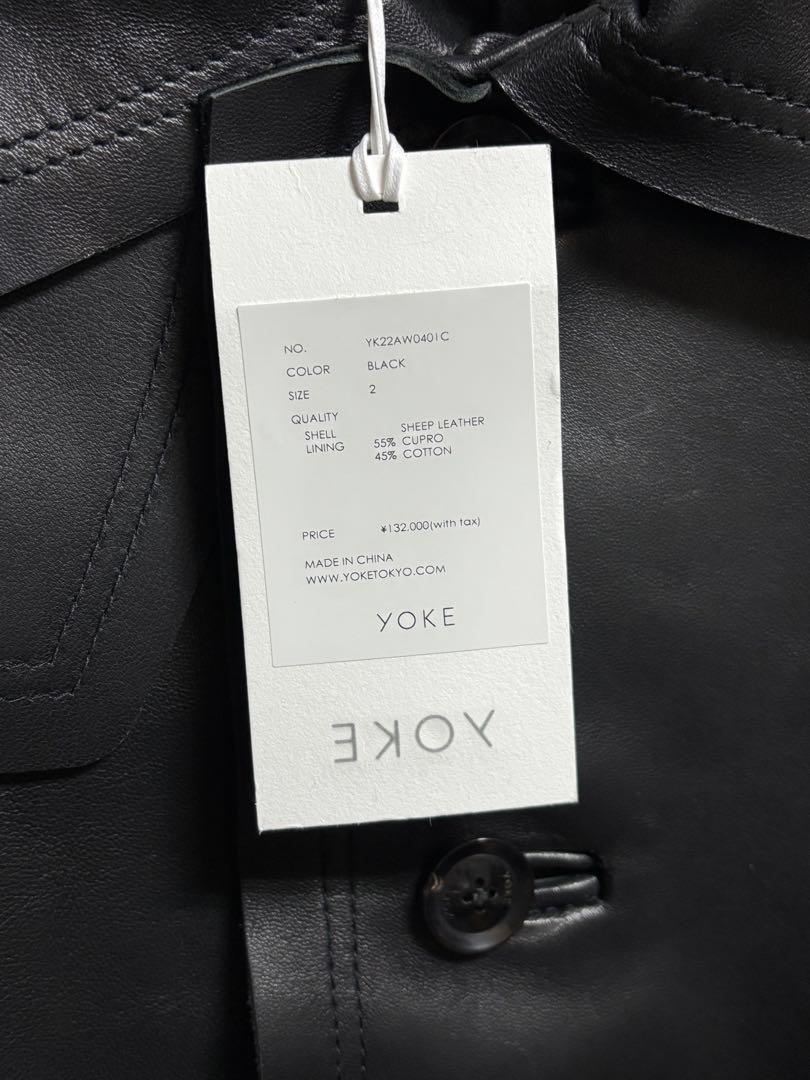 【YOKE】Cut-Off Leather Car Coat
