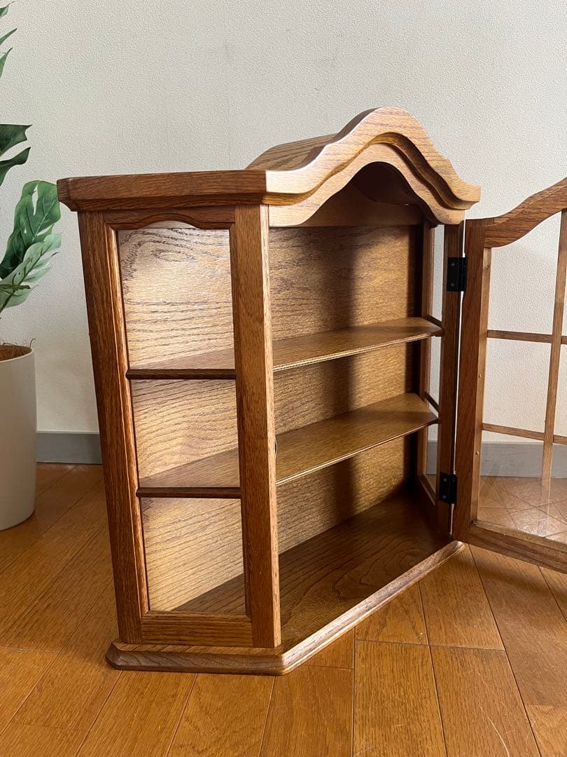 ヴィンテージ ウォールキャビネット 壁掛け ケース アンティーク オーク材 ヴィンテージ ウォールキャビネット 壁掛け ケース アンティーク オーク材