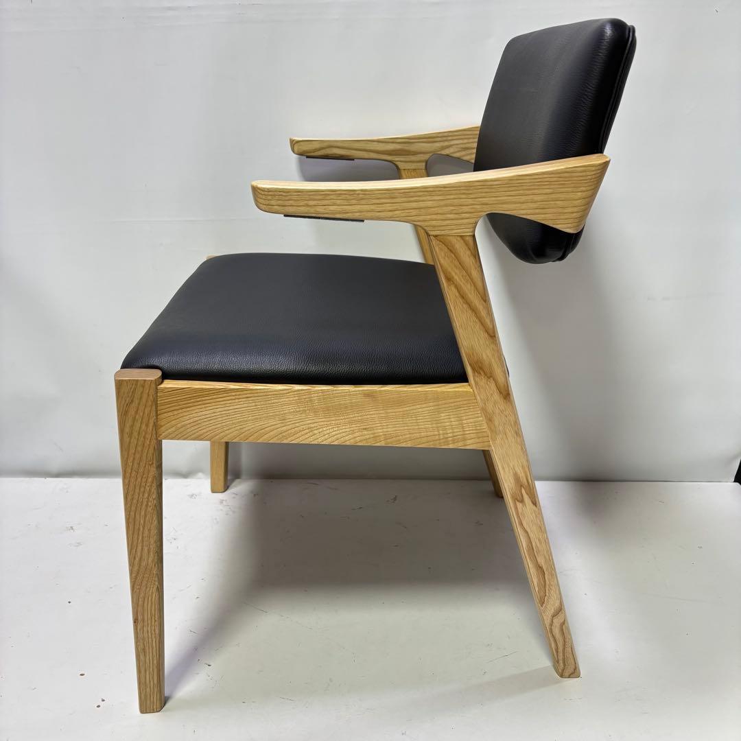 【未使用品】ダイニングチェア ナチュラル×ブラック 【未使用品】ダイニングチェア ナチュラル×ブラック