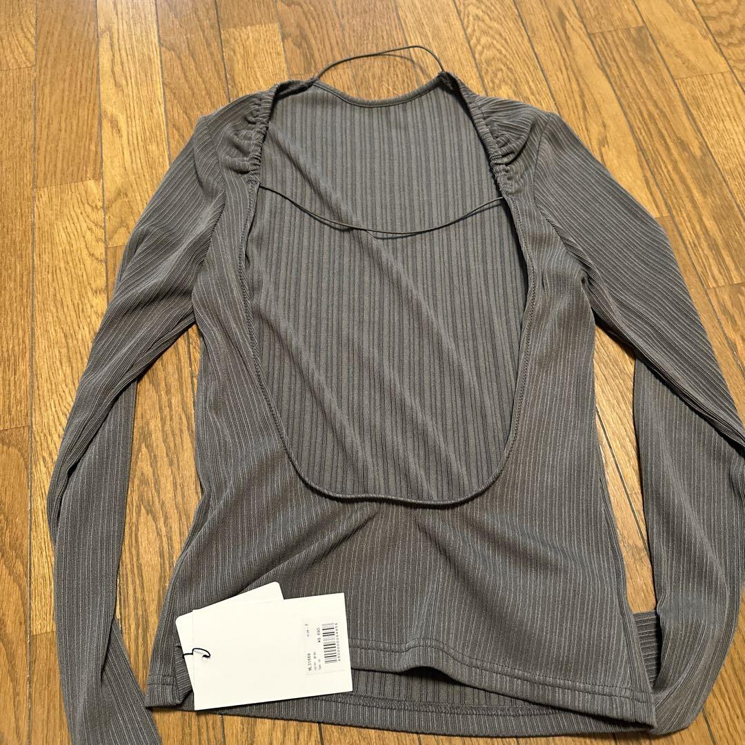 meltthelady メルトザレディ drape string tops MELT THE LADY tight string blouse Black