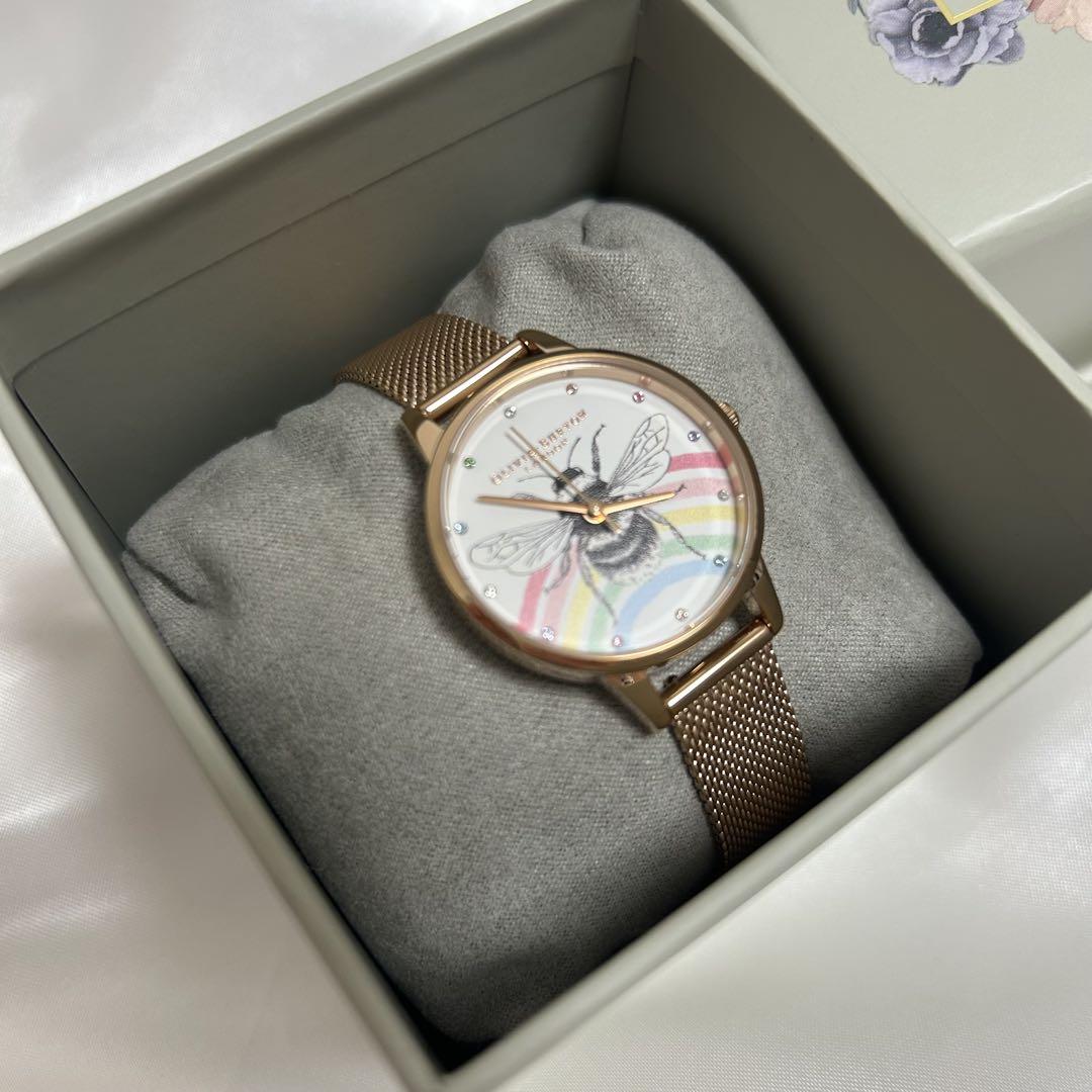 OLIVIA BURTON 蜂と虹デザイン 腕時計