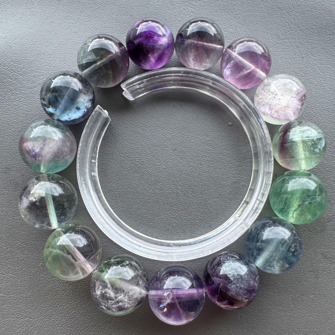 希少品　天然高品質　大玉20mm ± グリーンフローライトブレスレット 希少品 天然高品質 大玉20mm ± グリーンフローライトブレスレット
