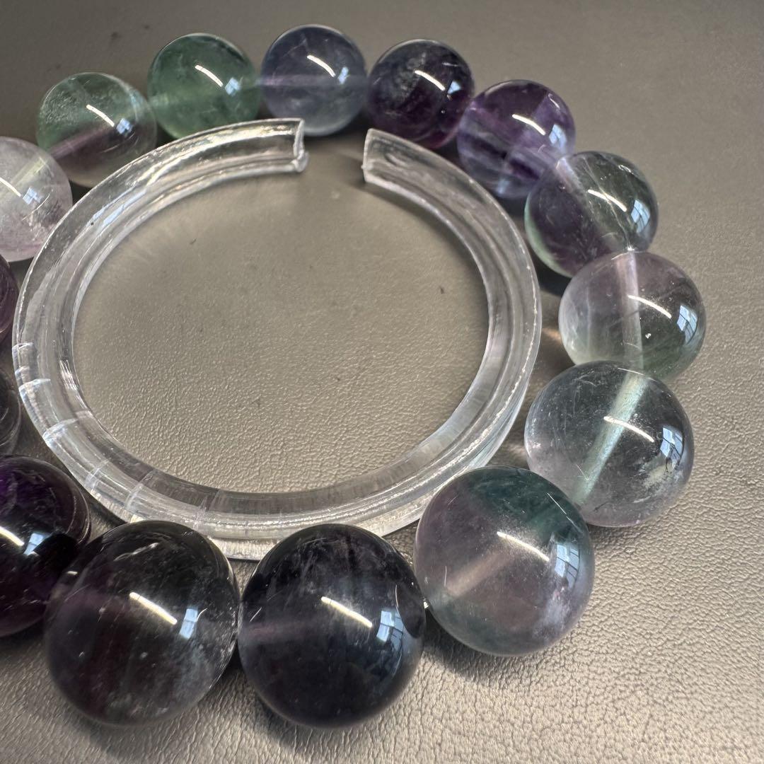 希少品　天然高品質　大玉20mm ± グリーンフローライトブレスレット 希少品 天然高品質 大玉20mm ± グリーンフローライトブレスレット