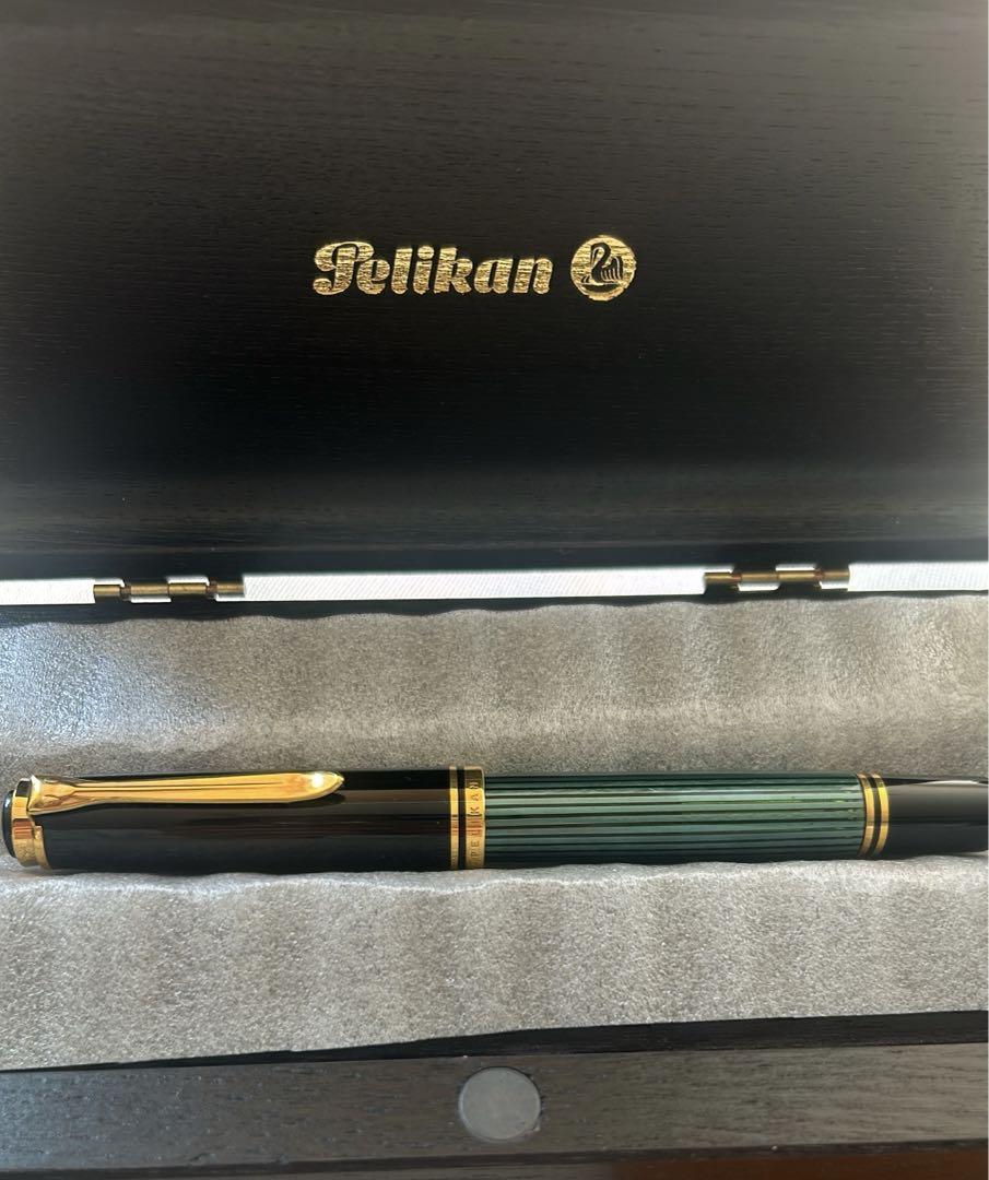 希少なWの刻印 Pelikan スーべレーン　M800グリーン 万年筆